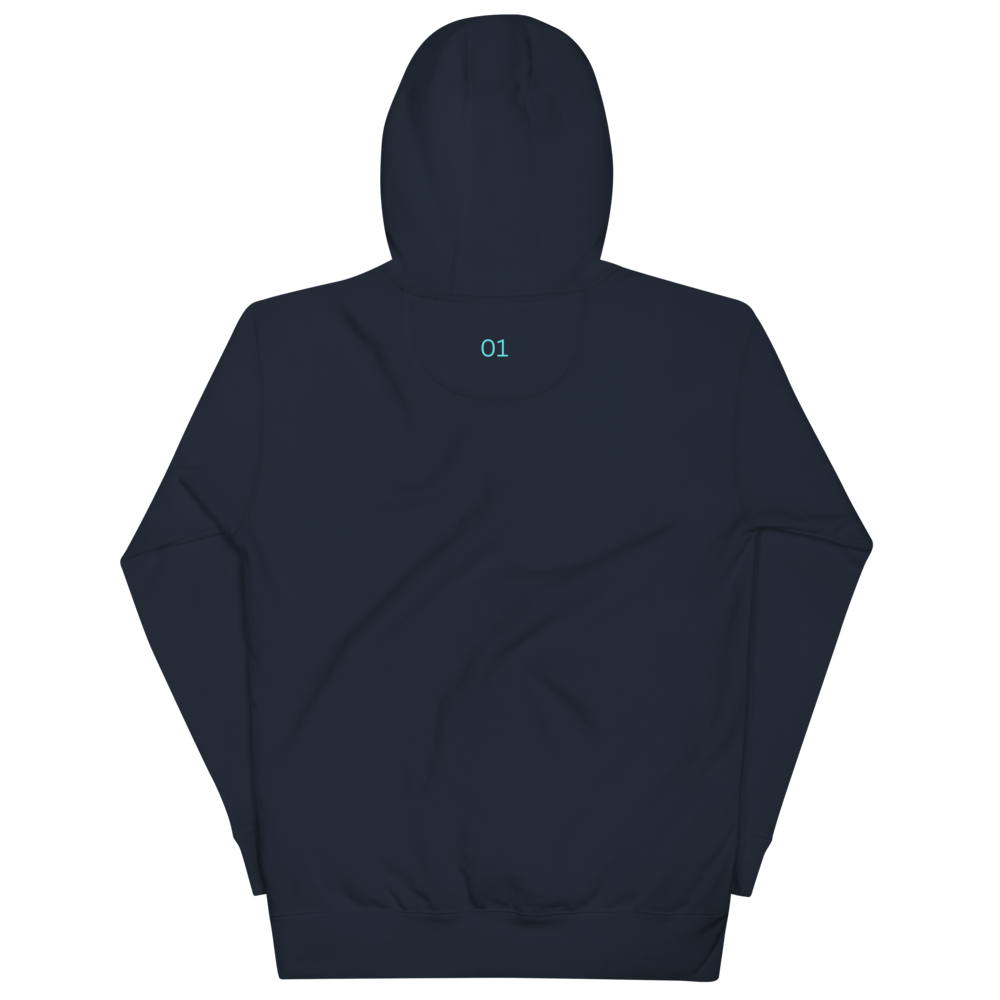 WANDRr DROP 01 Signal Wave Back View Neon Hoodie